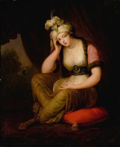 Portrait Of A Lady In Oriental Costume