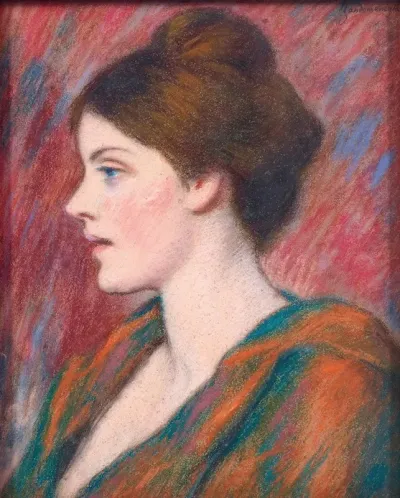 Portrait Of A Lady In Profile 3