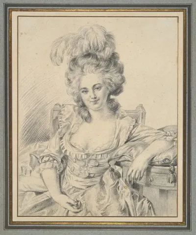 Portrait Of A Lady Preparatory Study For A Painting