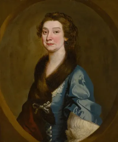 Portrait Of A Lady Probably Lady Martha Hicks Nee Browne 1715 1802
