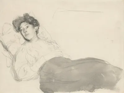 Portrait Of A Lady Reclining