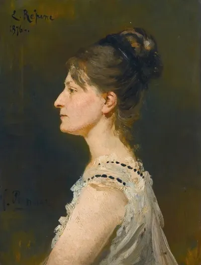 Portrait Of A Lady Said To Be Maria Grigorievna Ge 1854 1932