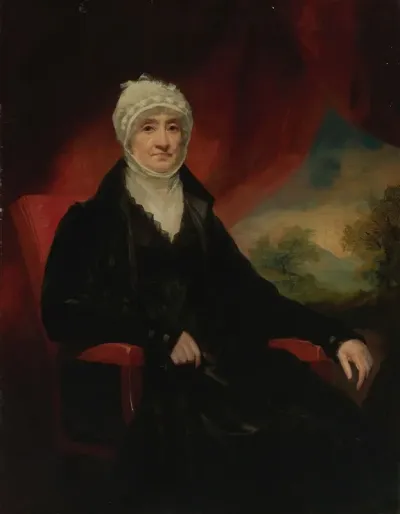 Portrait Of A Lady Said To Be Mrs Marion Corry Gilchrist
