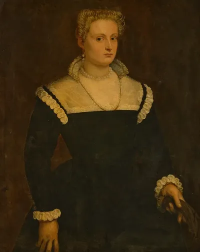 Portrait Of A Lady Traditionally Identified As A Member Of The Morosini Family Of St Formos