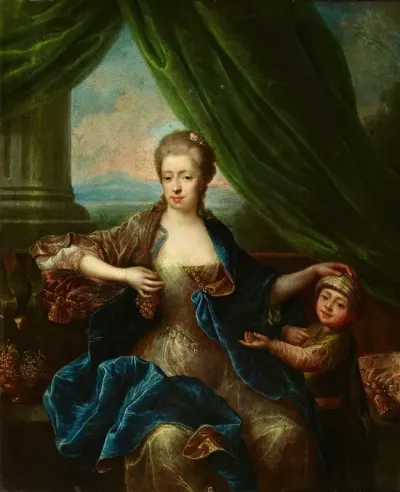Portrait Of A Lady With A Child
