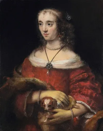 Portrait Of A Lady With A Lap Dog 2