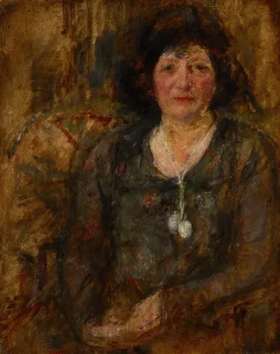 Portrait Of A Lady With A Necklace