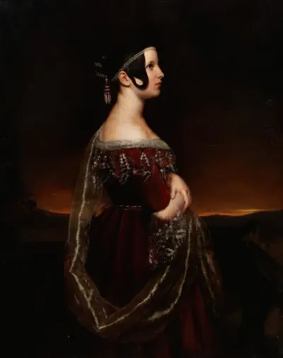 Portrait Of A Lady With Pearls