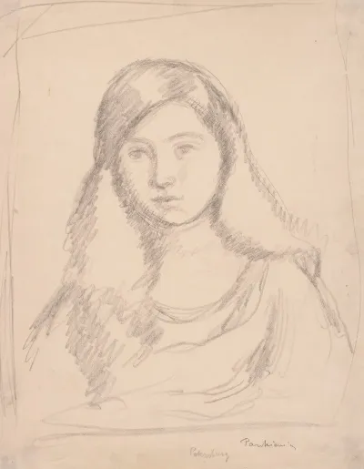 Portrait Of A Little Girl Sketch