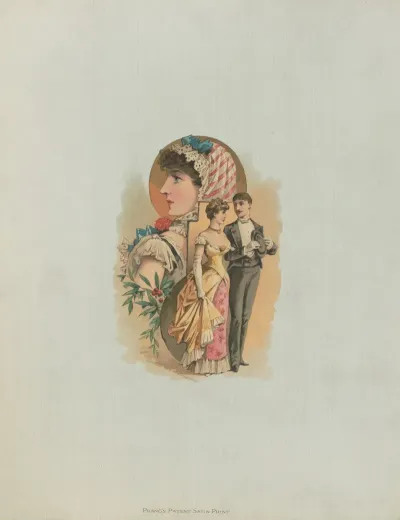 Portrait Of A Man And A Woman Dressed For A Ball