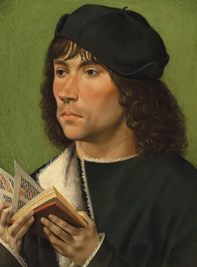 Portrait Of A Man Holding A Prayer Book