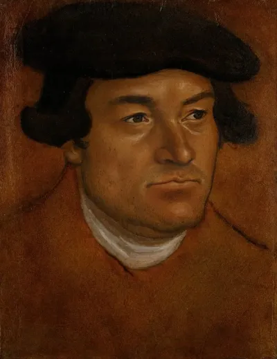 Portrait Of A Man In A Black Cap