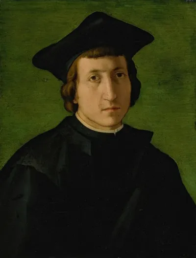Portrait Of A Man In A Black Hat