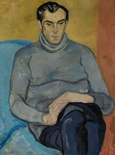Portrait Of A Man In A Grey Sweater