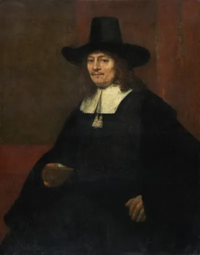Portrait Of A Man In A Tall Hat