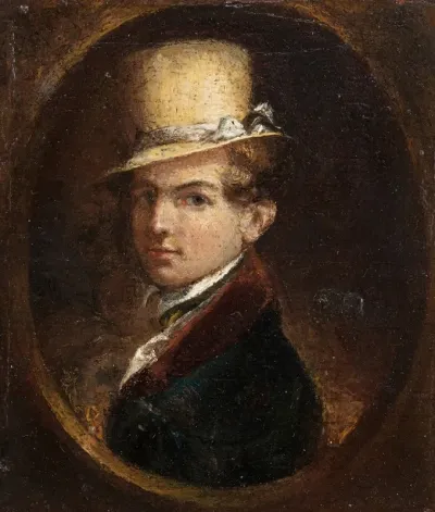 Portrait Of A Man In A Top Hat