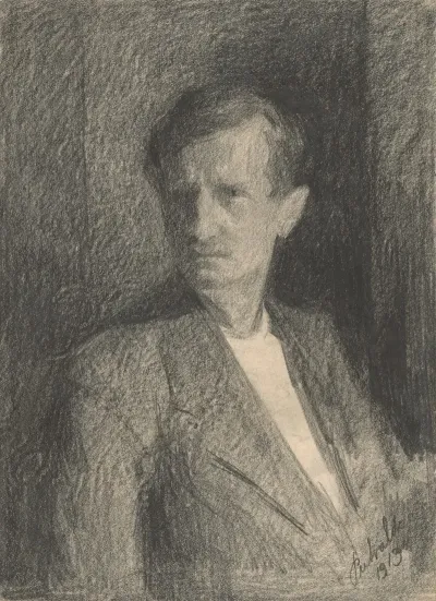 Portrait Of A Man In A White Shirt And A Jacket