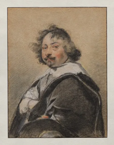 Portrait Of A Man In Profile Turned To The Left