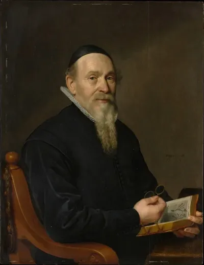 Portrait Of A Man Possibly A Botanist