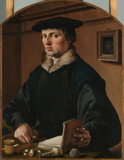 Portrait Of A Man Possibly Pieter Gerritsz Bicker