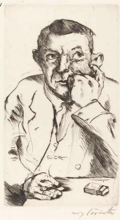 Portrait Of A Man Smoking Mannliches Bildnis Mit Aufgestutztem Arm