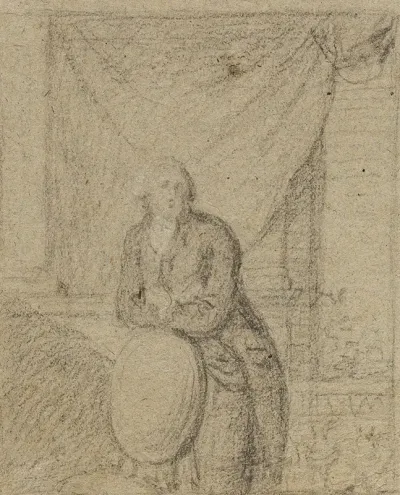Portrait Of A Man Standing In Front Of Window