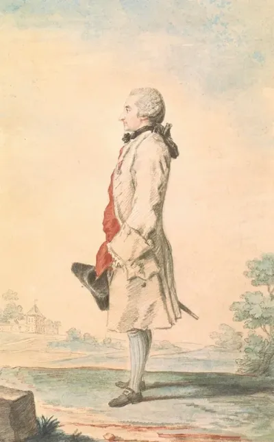 Portrait Of A Man Standing With Hat In Hand