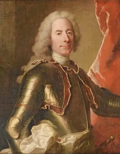Portrait Of A Man Wearing An Armor