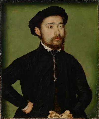 Portrait Of A Man With A Glove