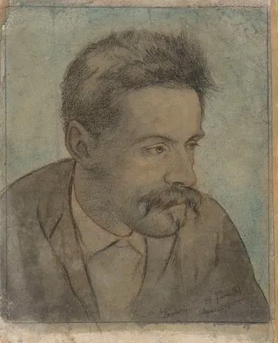 Portrait Of A Man With A Moustache