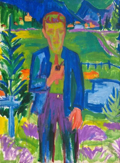 Portrait Of A Man With A Pipe