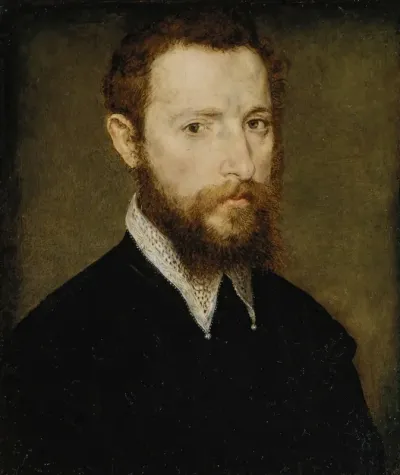 Portrait Of A Man With A Pointed Collar