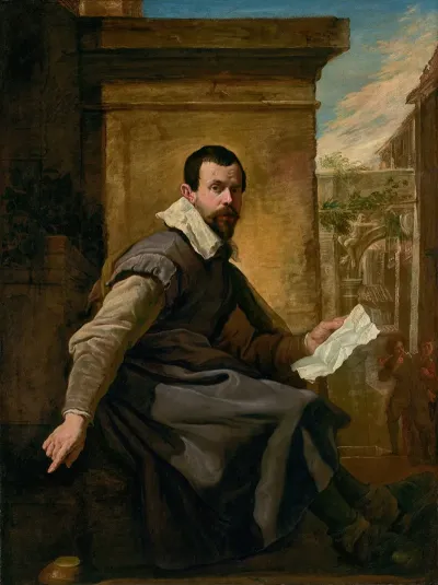 Portrait Of A Man With A Sheet Of Music