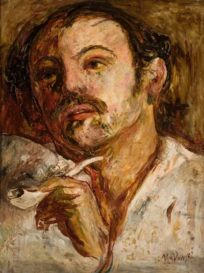 Portrait Of A Man With A Smoking Pipe