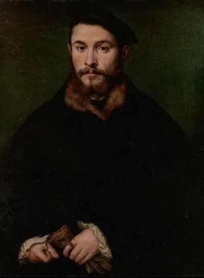 Portrait Of A Man With Gloves