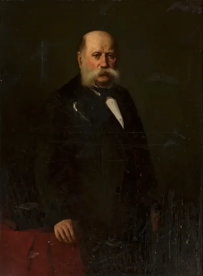 Portrait Of A Man With Grey Side Whiskers