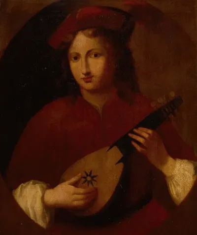 Portrait Of A Man With Mandolin