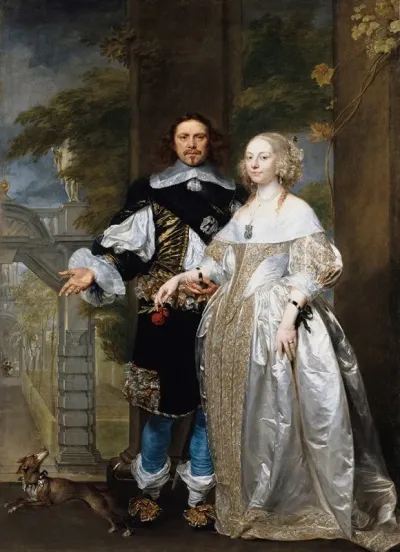 Portrait Of A Married Couple In The Park