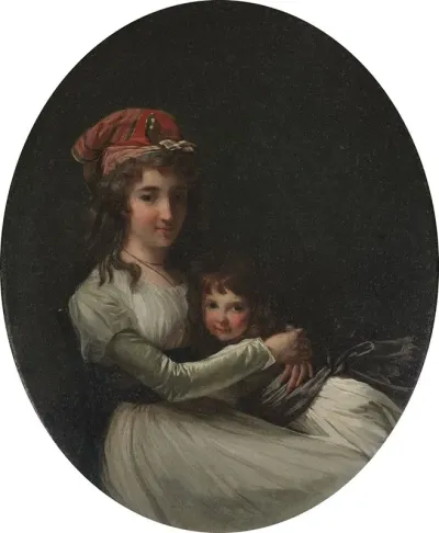 Portrait Of A Mother And Daughter