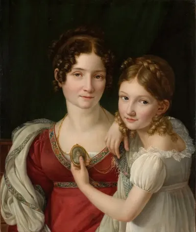 Portrait Of A Mother With Her Daughter