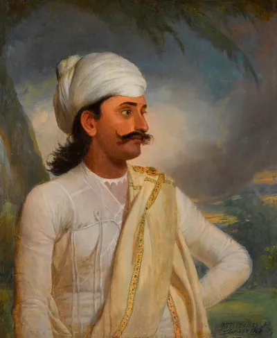Portrait Of A Munshi Probably Muhammad Samir