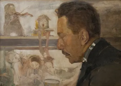 Portrait Of A Musician Krakow Composer Boleslaw Raczynski