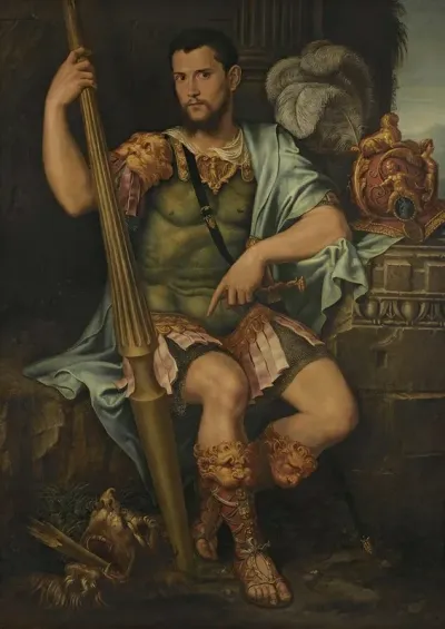 Portrait Of A Nobleman Presumed To Be Jean De Dinteville As St George