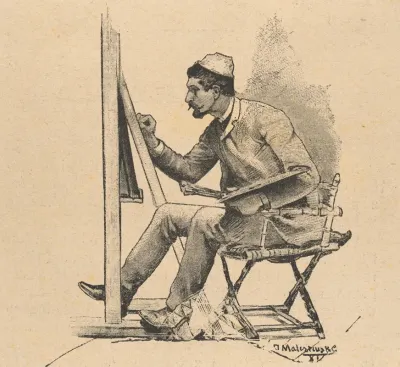 Portrait Of A Painter At Work