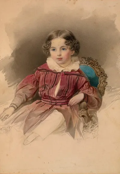 Portrait Of A Seated Boy