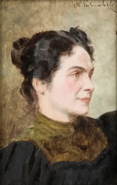Portrait Of A Smiling Lady