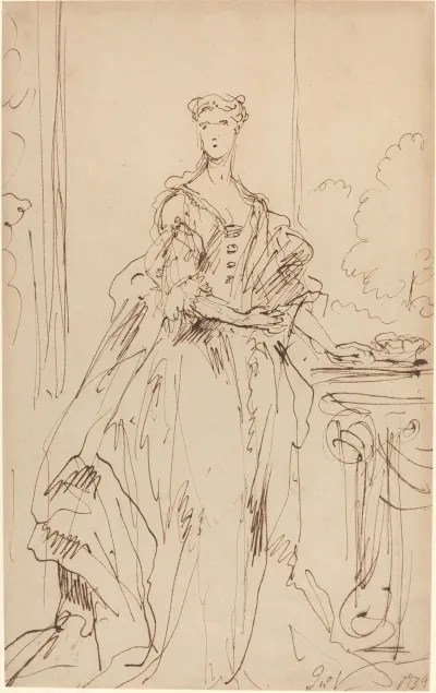 Portrait Of A Standing Lady Ii