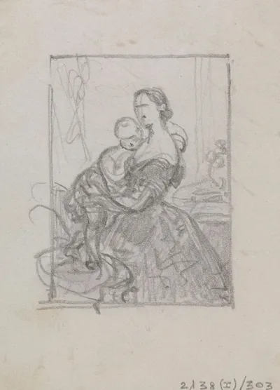 Portrait Of A Woman And A Child 3