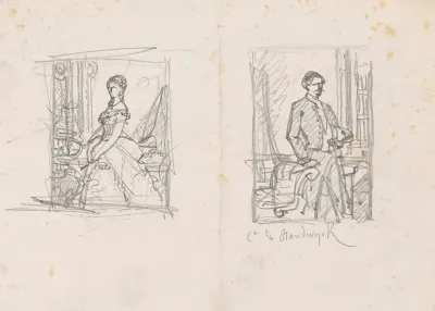 Portrait Of A Woman And The Count Van Randwyck