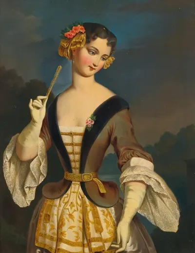 Portrait Of A Woman Half Length